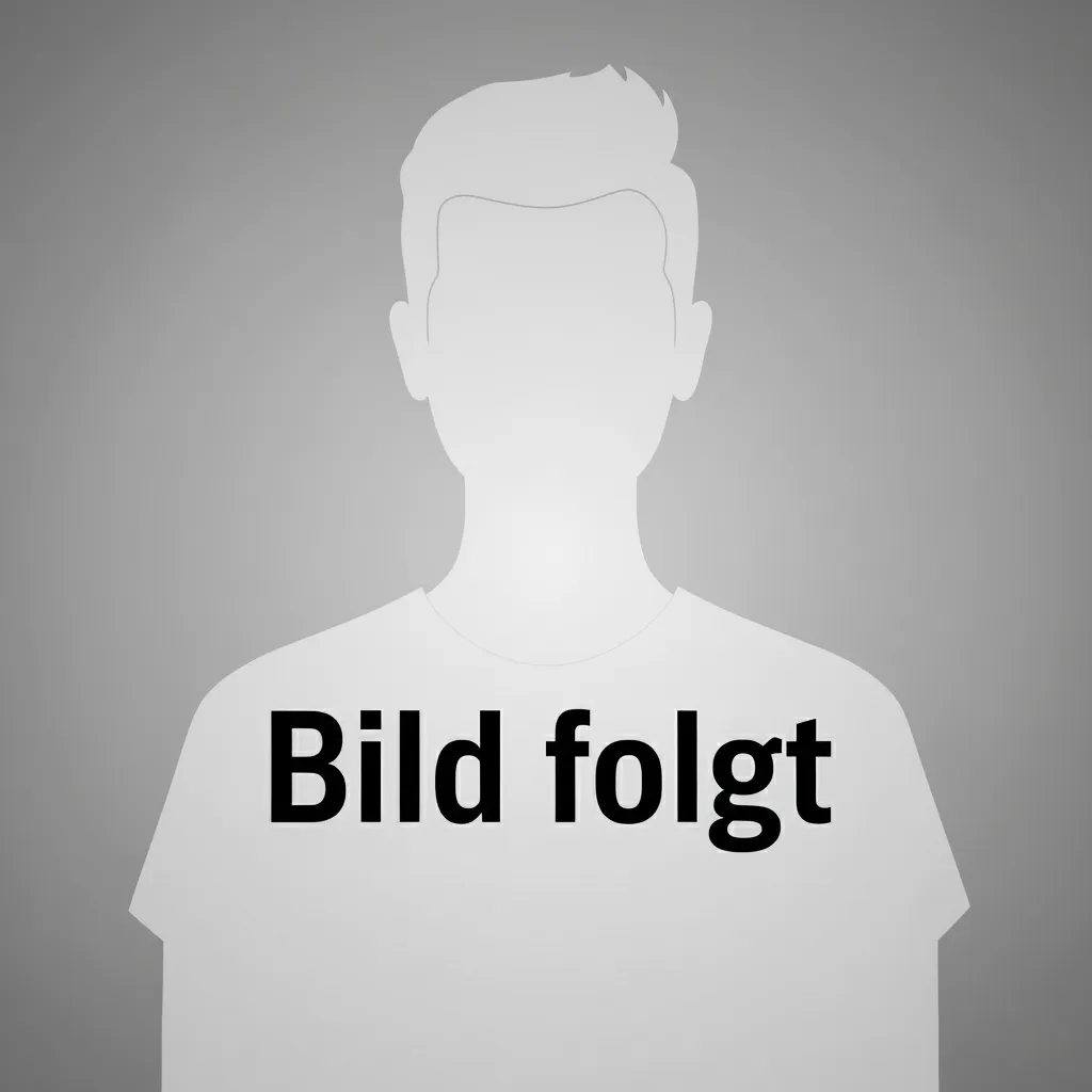 Männlicher Avatar mit Schriftzug "Bild folgt"