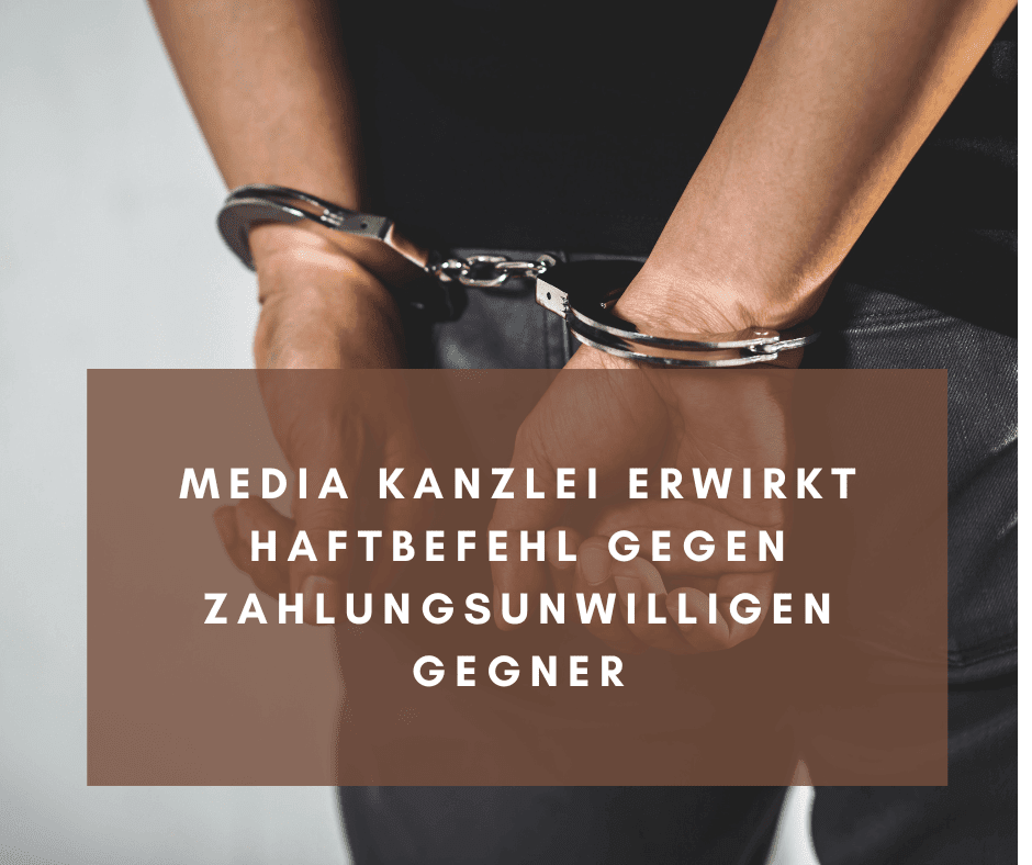 Haftbefehl gegen zahlungsunwilligen Gegner