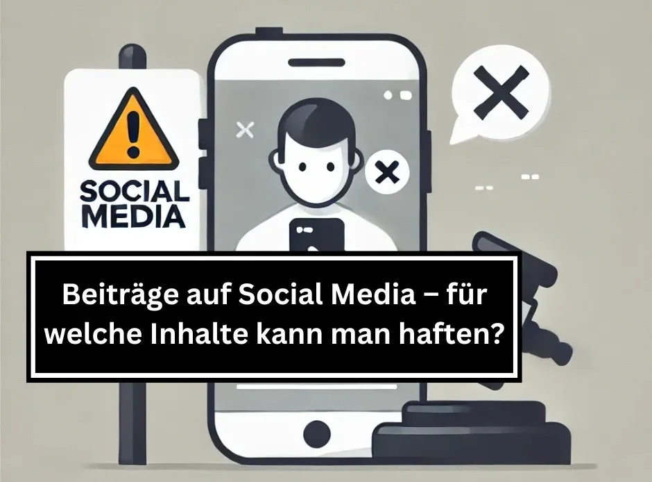 Minimalistischer, neutralfarbener Hintergrund in einem professionellen, digitalen Design, der abstrakt das Thema der Haftung im Bereich Social Media repräsentiert.