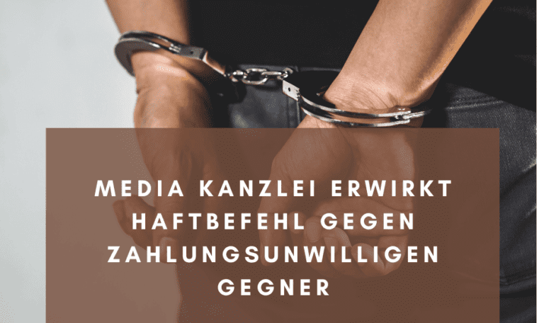Haftbefehl gegen zahlungsunwilligen Gegner