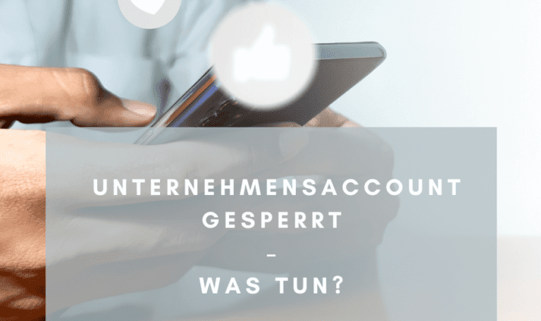 Unternehmensaccount gesperrt