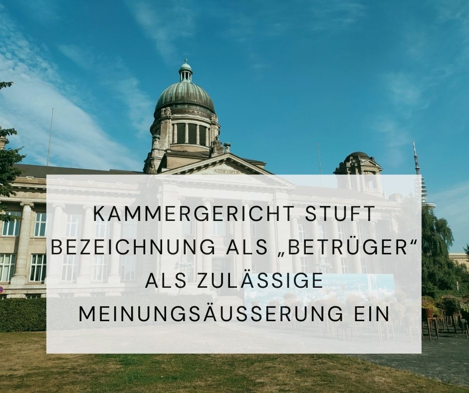 zulässige Meinungsäußerung