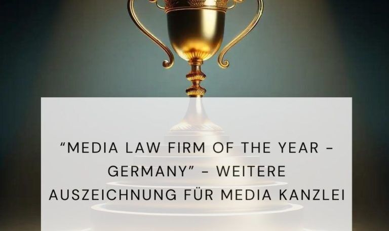 Media Law Firm of the year - Germany