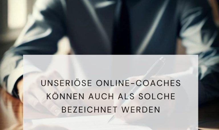 unseriöse Online Coaches