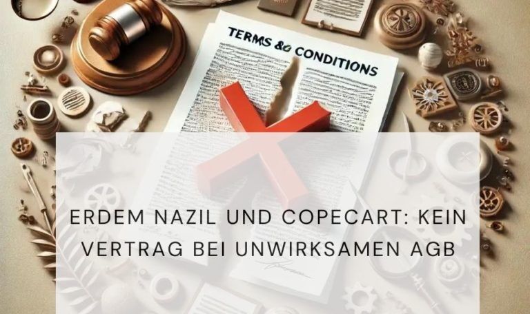 Erdem Nazil, AGB unzulässig, CopeCart