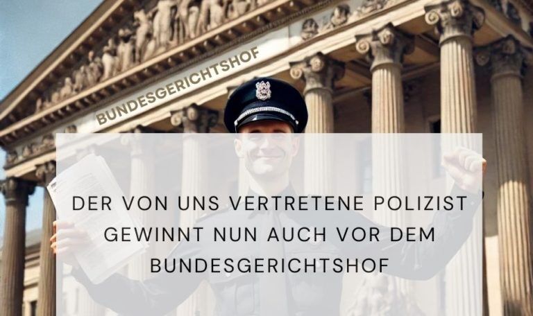 Polizist gewinnt vor dem Bundesgerichtshof