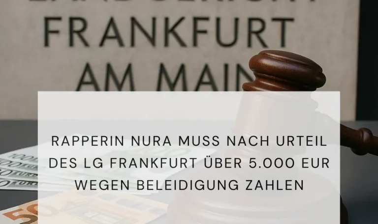 Rapperin Beleidigung LG Frankfurt