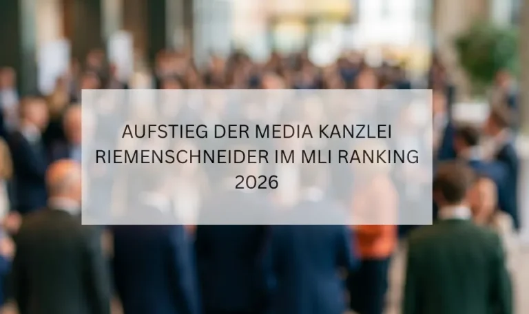 MLI Ranking 2026 Media Kanzlei Riemenschneider