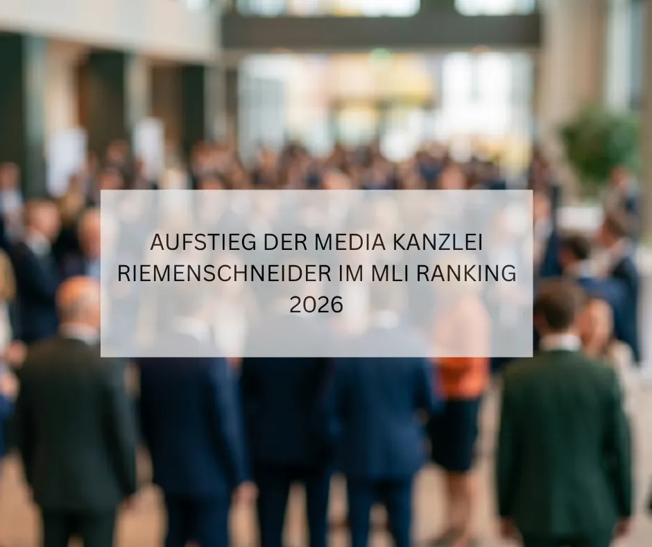 MLI Ranking 2026 Media Kanzlei Riemenschneider