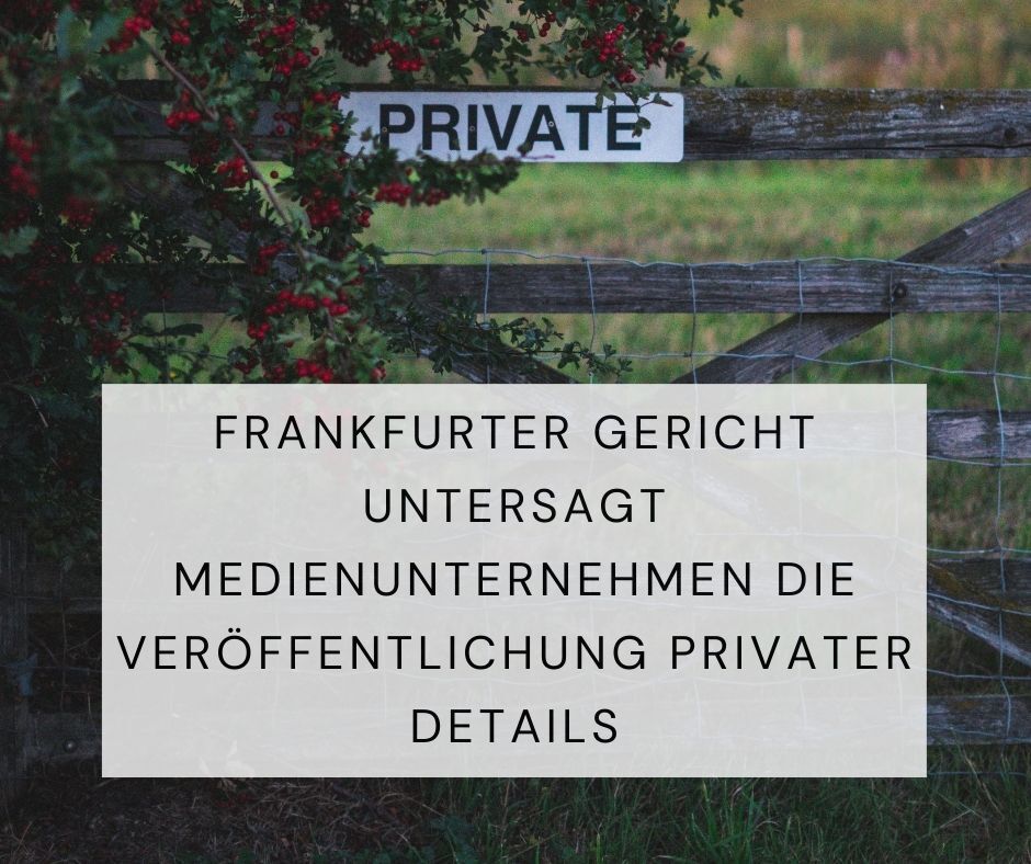 Veröffentlichung privater Details