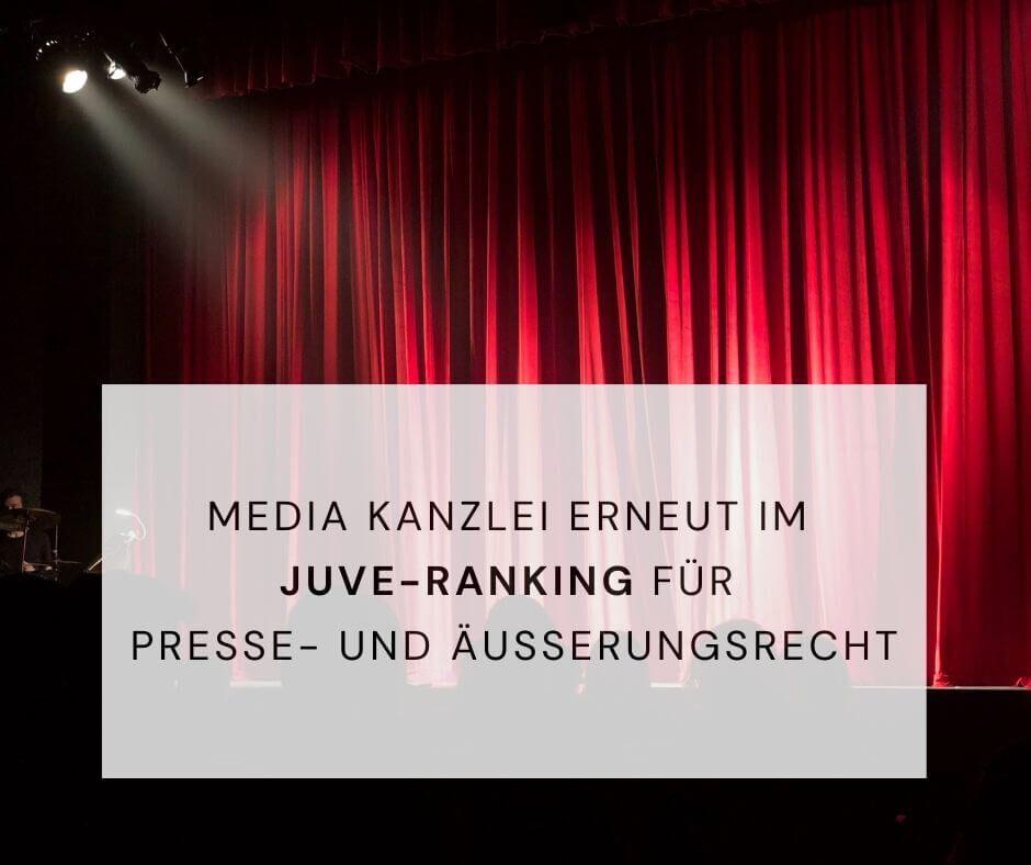 JUVE Award Presserecht Äußerungsrecht Media Kanzlei Frankfurt am Main Hamburg