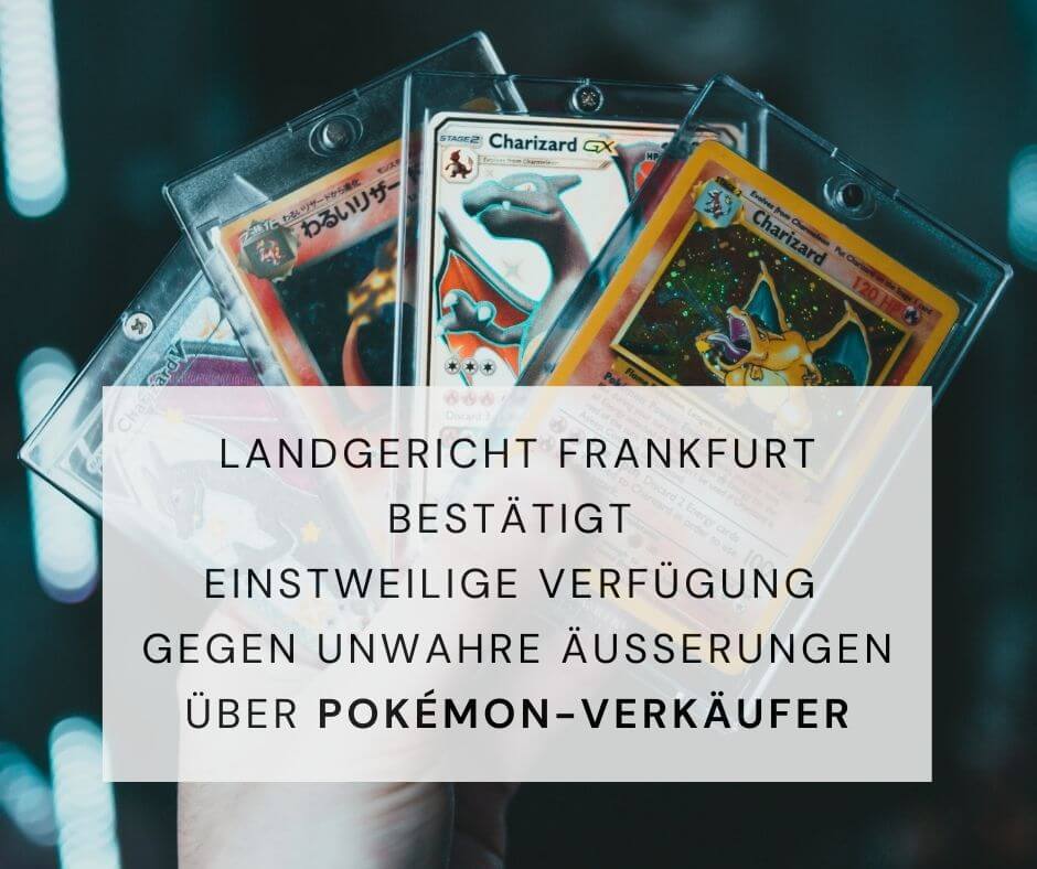 Pokémon Twitch Landgericht Frankfurt Einstweilige Verfügung Rufmord