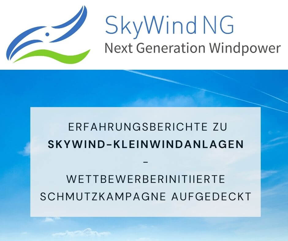 SkyWind Reputationsschutz Schmutzkampagne Wettbewerbsrecht Kleinwindanlagen Diffamierung Rechtsanwalt Media Kanzlei