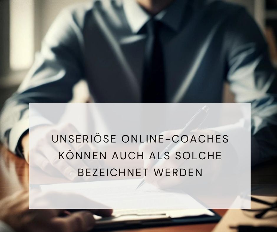 unseriöse Online Coaches