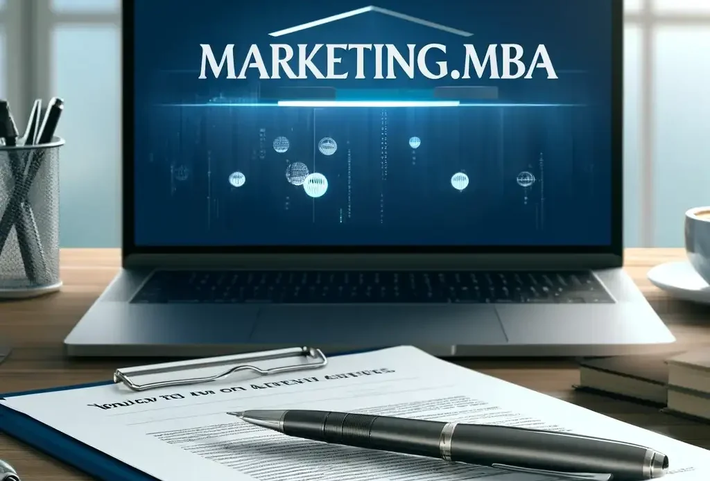 marketing mba coaching, laptop. vertrag