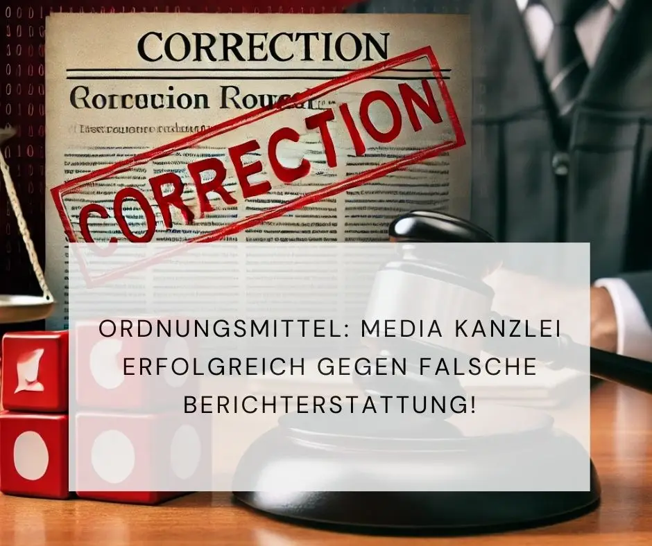 Ordnungsmittel durchgesetzt, Berichterstattung