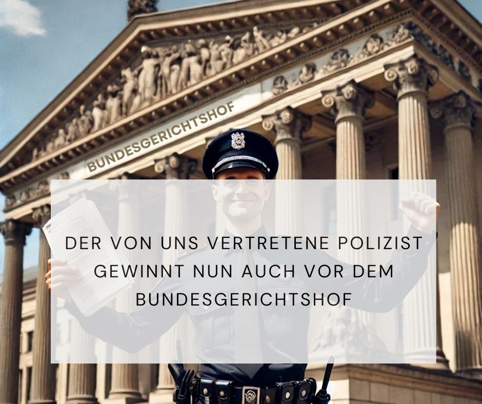 Polizist gewinnt vor dem Bundesgerichtshof